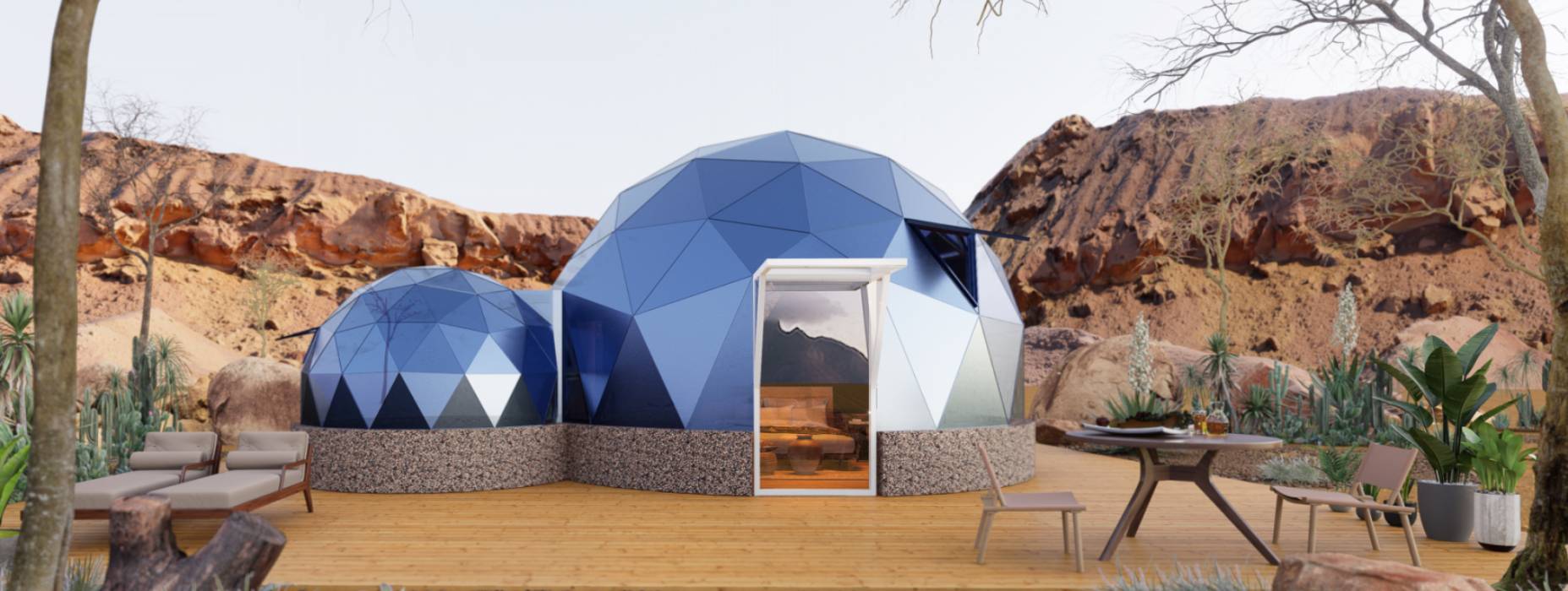 射洪县球形智能光伏玻璃星空房